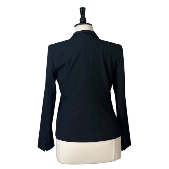 Ann Taylor Black Blazer Slim Notch Lapel 2 Button Pockets Women’s Plus Size 14 - Picture 5 of 13